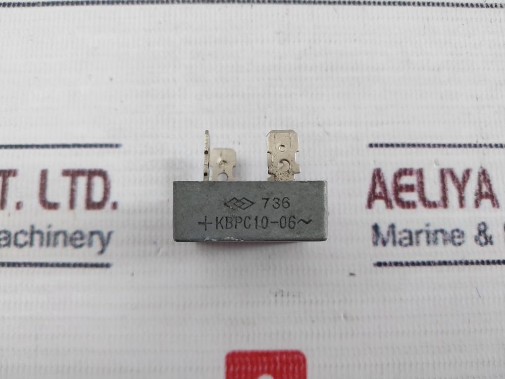 Lot of 3X General Instrument KBPC10-06 Bridge Rectifier
