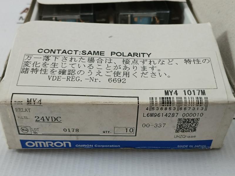 Lot Of 3X General Purpose Relay My4 Omron 24Vdc 5A