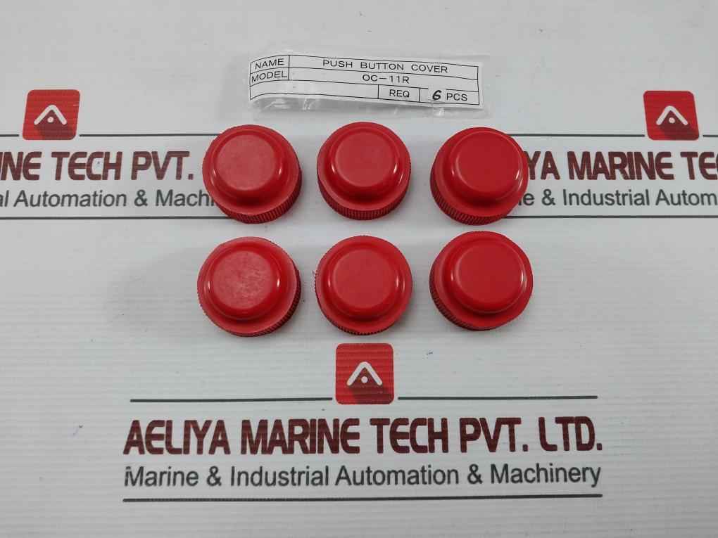 Lot Of 3X Idec Oc-11R Push Button Cap