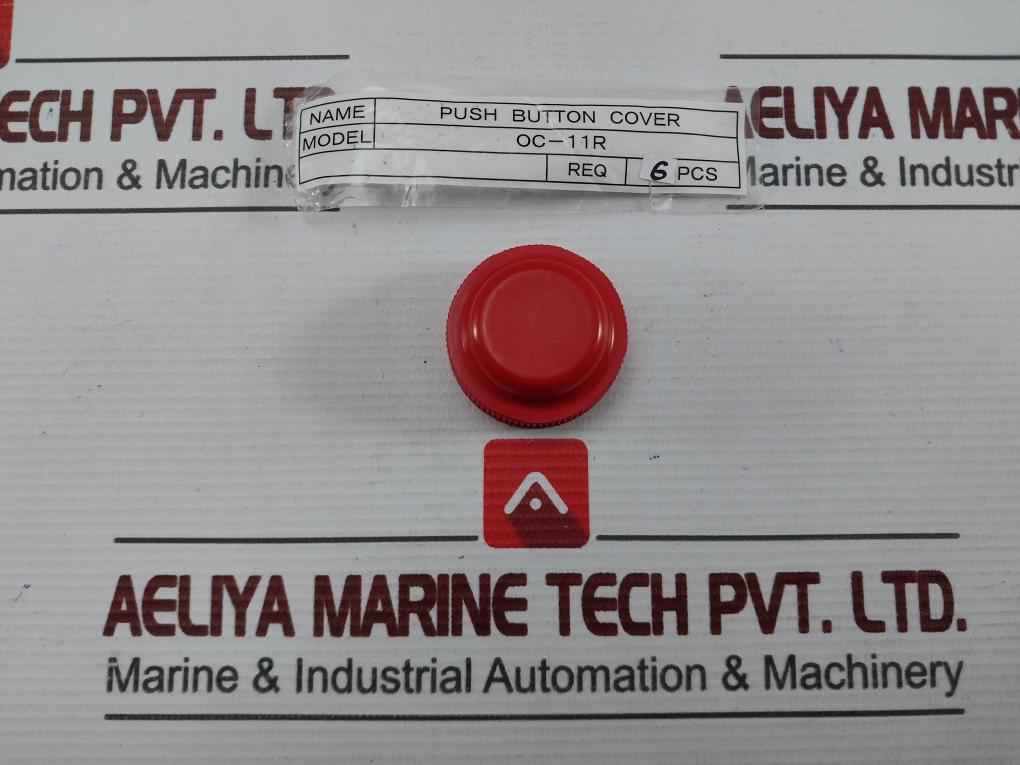 Lot Of 3X Idec Oc-11R Push Button Cap