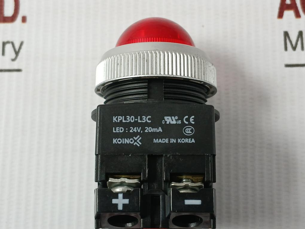 Lot Of 3X Kpl30-l3C Pilot Light Koino 24V, 20Ma