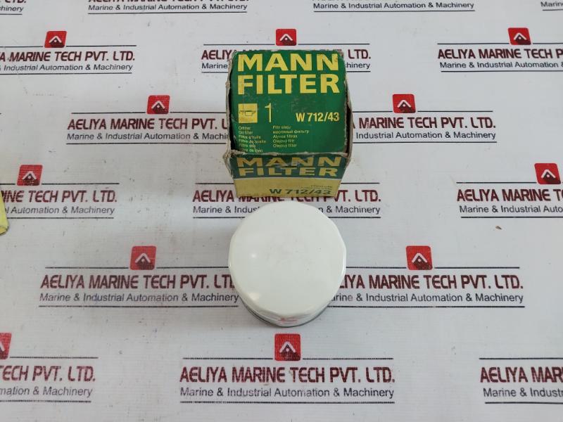 Lot of 4X MANN FILTER W 712/43 Oil Filter