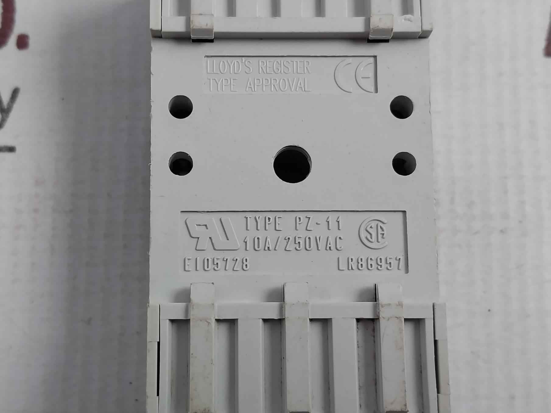 Lot Of 3X Relpol Pz-11 Relay Socket 10A/250Vac