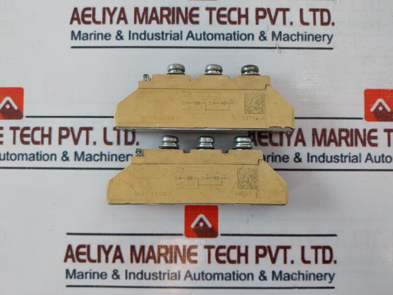 Lot of 3X Semikron Semipack 1 SKKT 42/08 E Thyristor Module