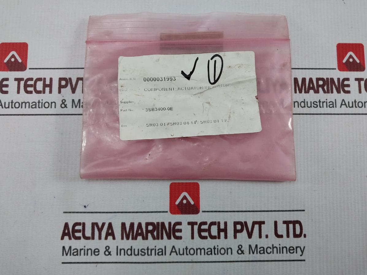 Lot of 3X Siemens 3SB3400-0E Component Actuator 400V AC12 10A