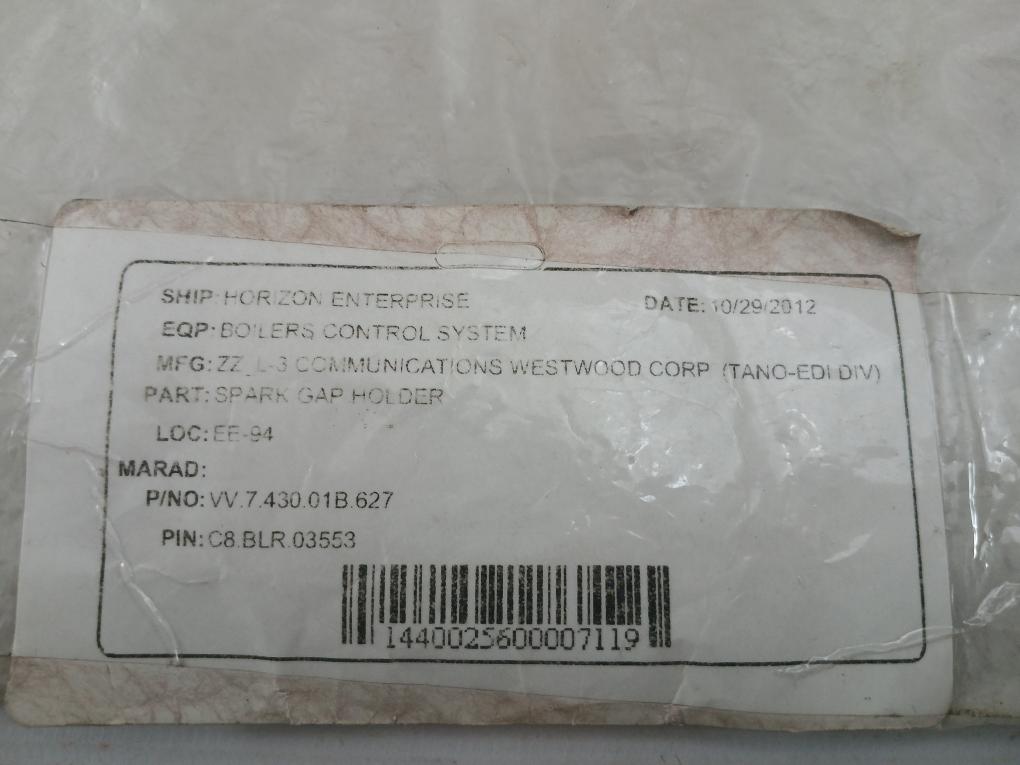 Lot Of 3X Spark Gap Holder For Boiler Control System Vv.7.430.01B.627 Bussmann
