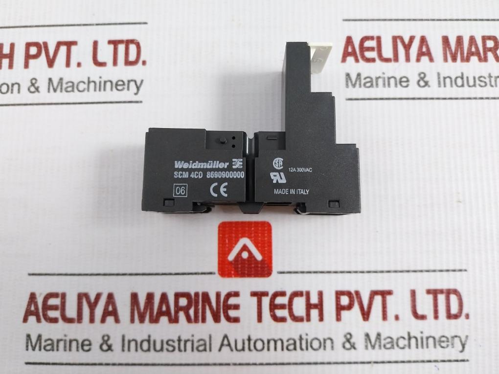 Lot Of 3X Weidmuller 12A 300Vac Scm 4Co Screw Terminal Relay Base 8690900000