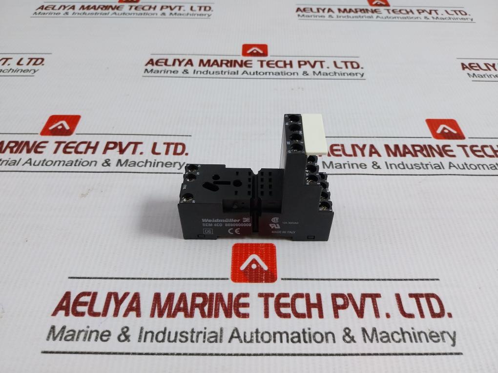 Lot Of 3X Weidmuller 12A 300Vac Scm 4Co Screw Terminal Relay Base 8690900000