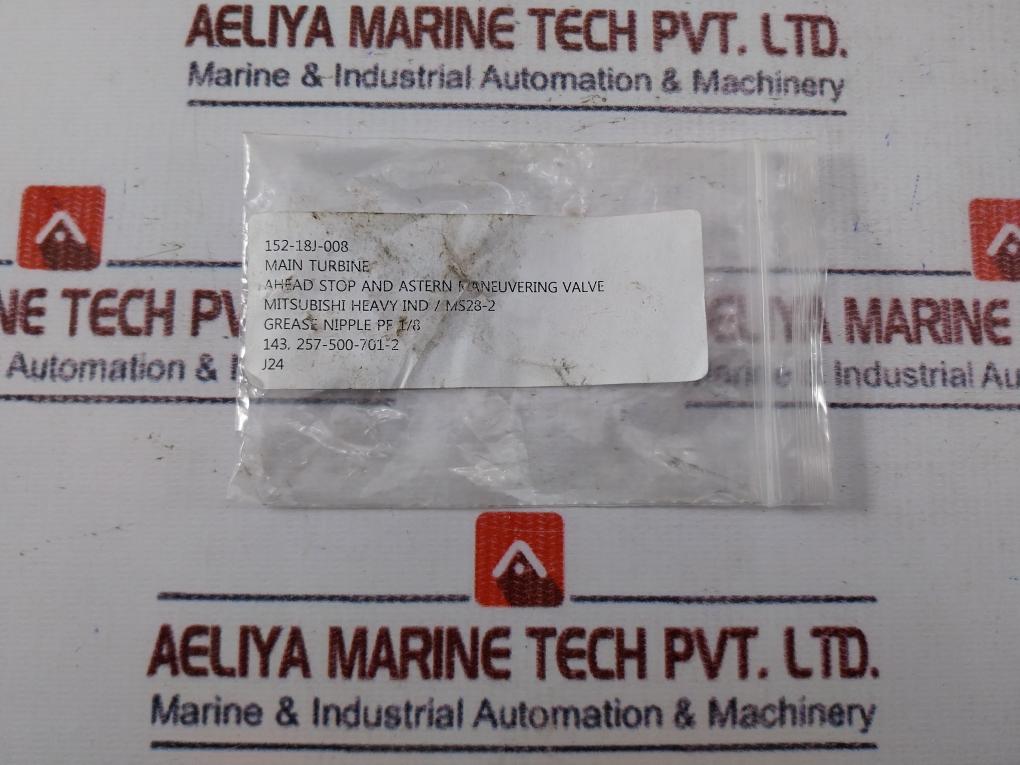 Lot of 3X Mitsubishi 257-500-701-2 Grease Nipple PF1/8 152-18J-008