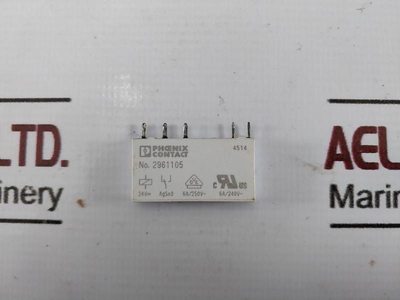 Lot of 3X PHOENIX CONTACT 2961105 Power Relay 6A 24VDC