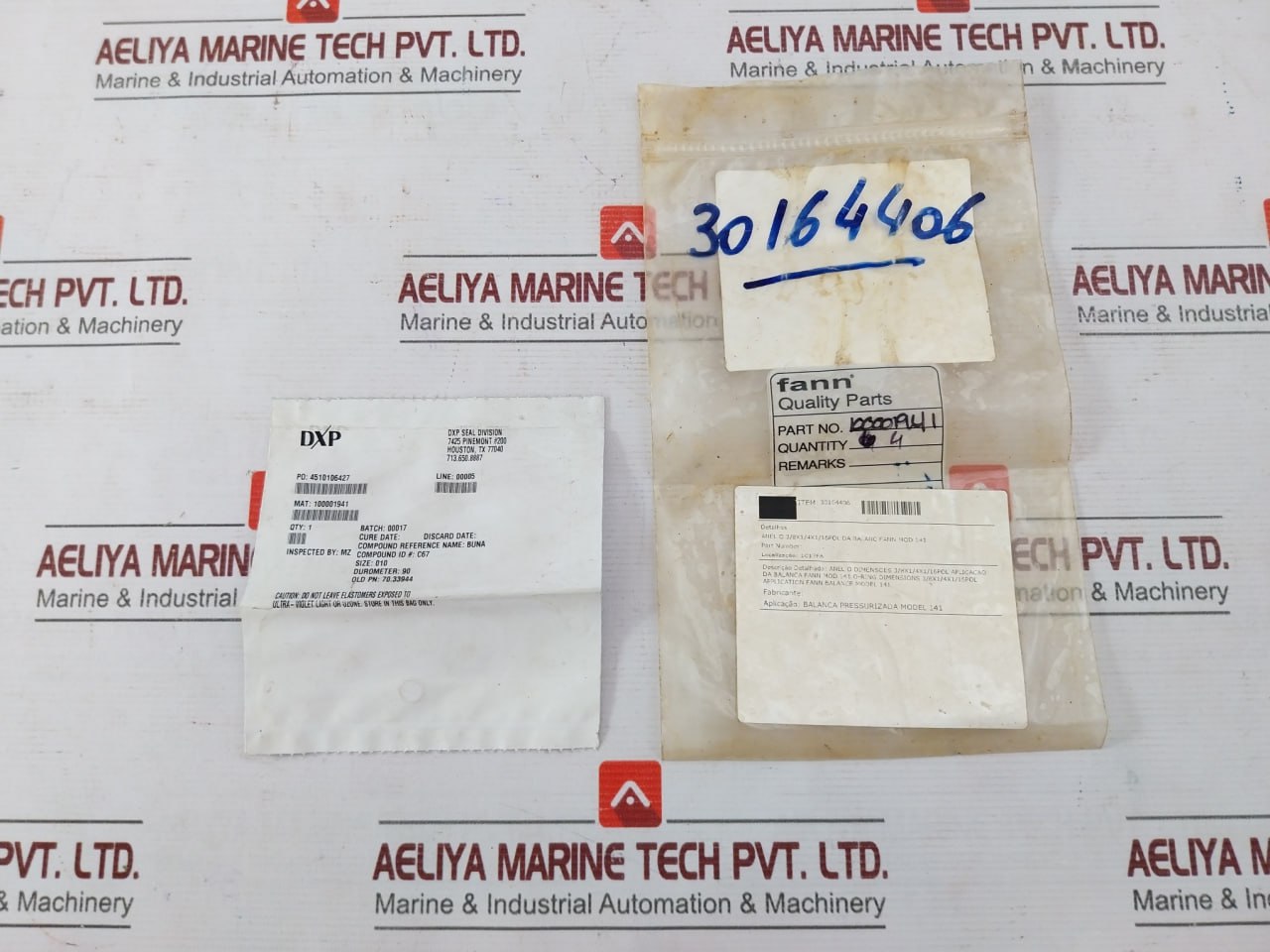 Lot of 4X DXP SEAL 100001941 O-ring 3/8x1/4x1/16pol