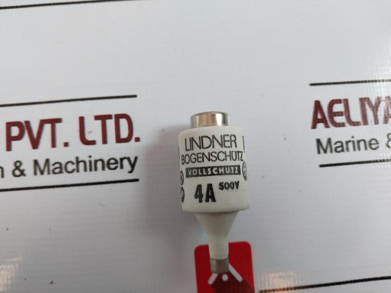 Lot of 4X LINDNER 4A 500V D-Fuse Links with Full Protection 500V, 4A