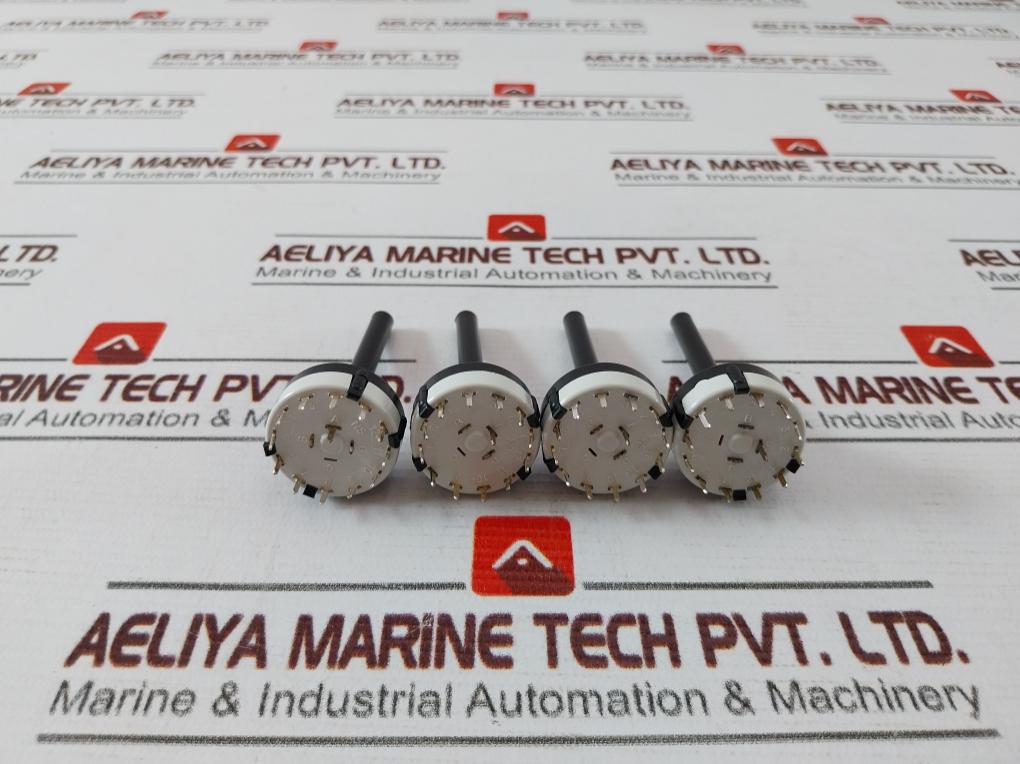 Lot of 4X Lorlin CK1049 Rotary Switch 1 Pole 0.15A 250V, 12 Pos