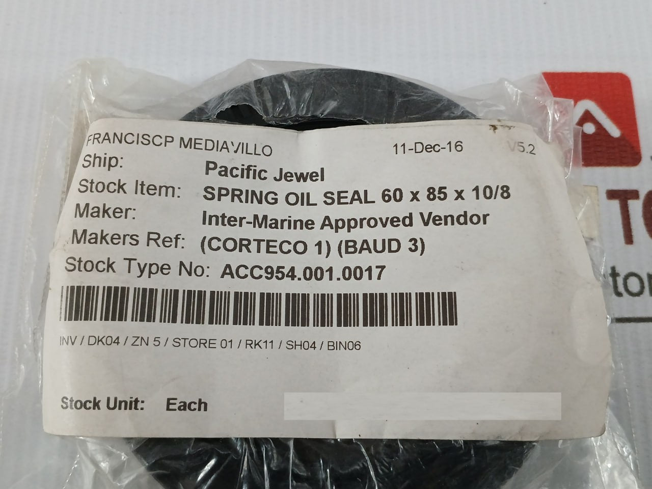 Lot Of 4X New Condition Spring Oil Seal 60 85 10
