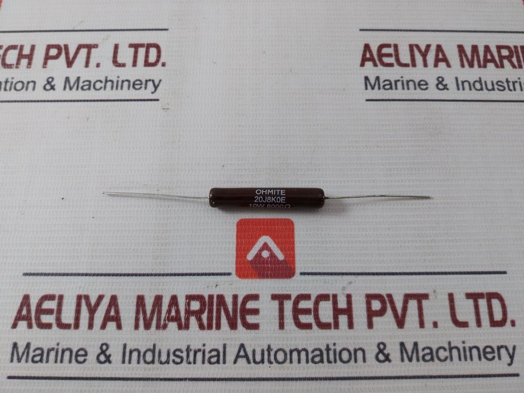Lot of 4X Ohmite 20J8K0E Wirewound Resistors 1239 MX