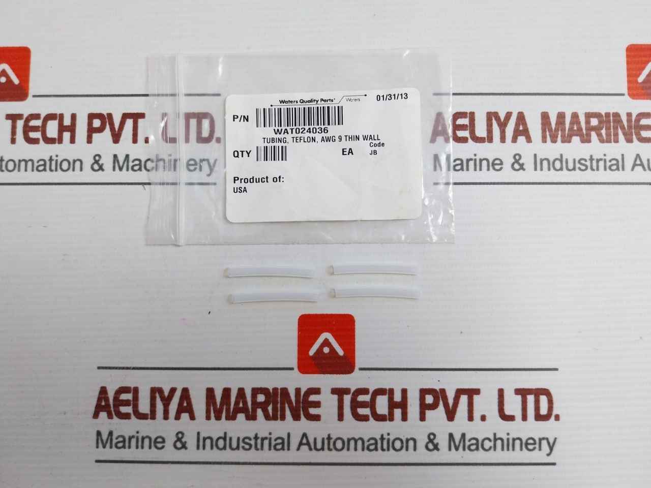Lot Of 4X Wat024036 Thin Wall Teflon Tubing Waters Awg 9
