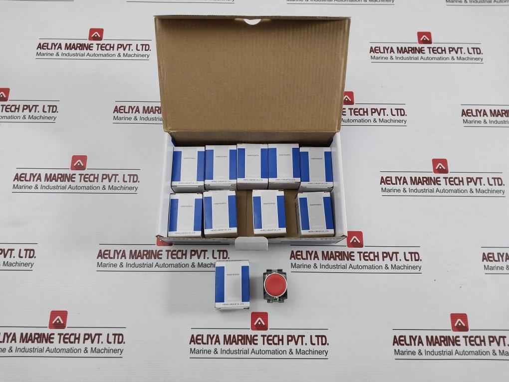 Lot Of 5X Andeli Db2-ba42 Pushbutton Switch Red 240V-3A