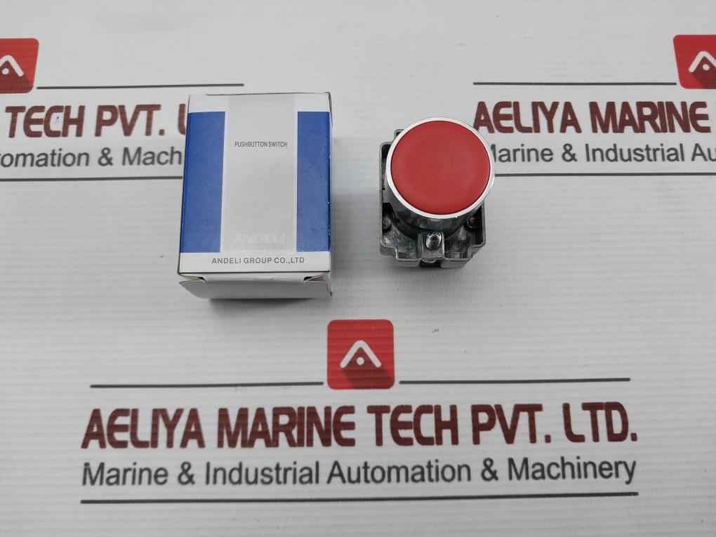 Lot Of 5X Andeli Db2-ba42 Pushbutton Switch Red 240V-3A