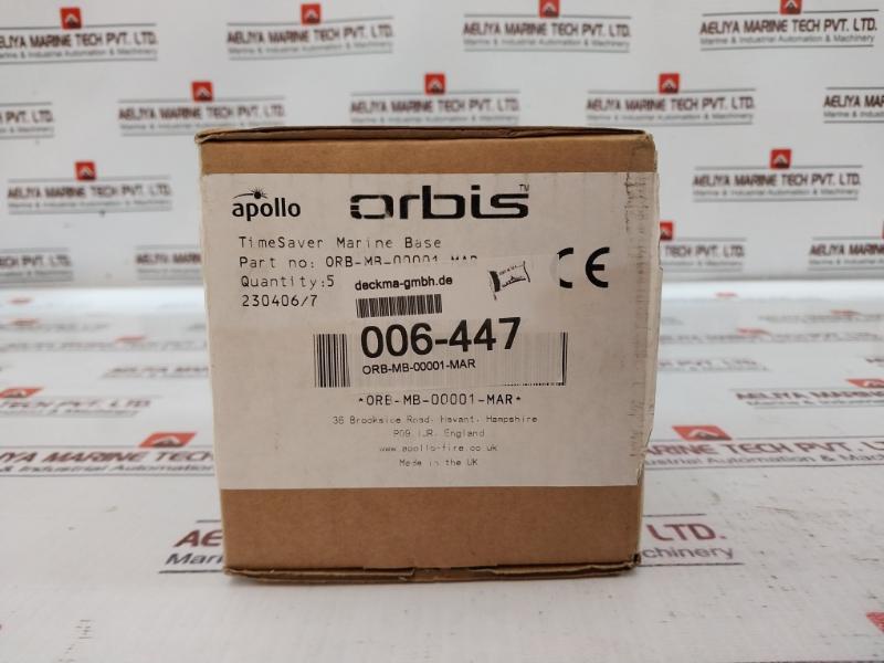 Lot of 5X Apollo ORB-MB-00001-MAR Orbis Marine TimeSaver Base 230406/7