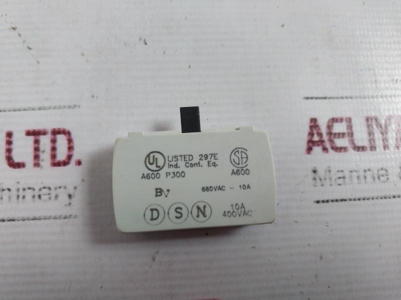 Lot of 5X Baco 23E01 Contact Block 16A N/C 10000391665