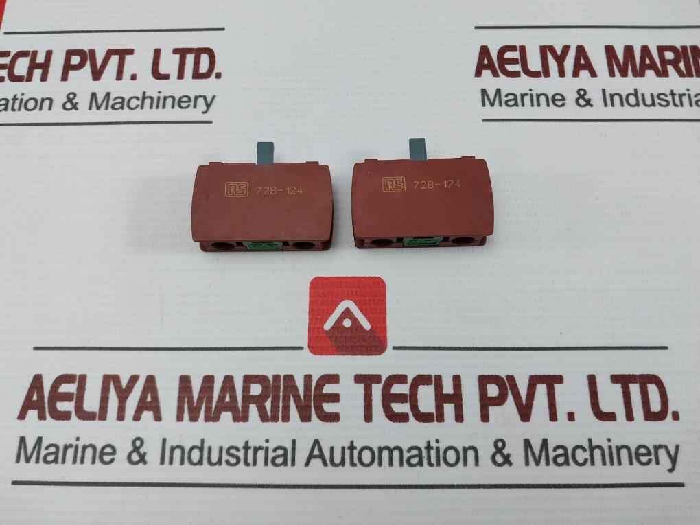 Lot Of 5X Baco 23 E 10 Contact Block 728-124