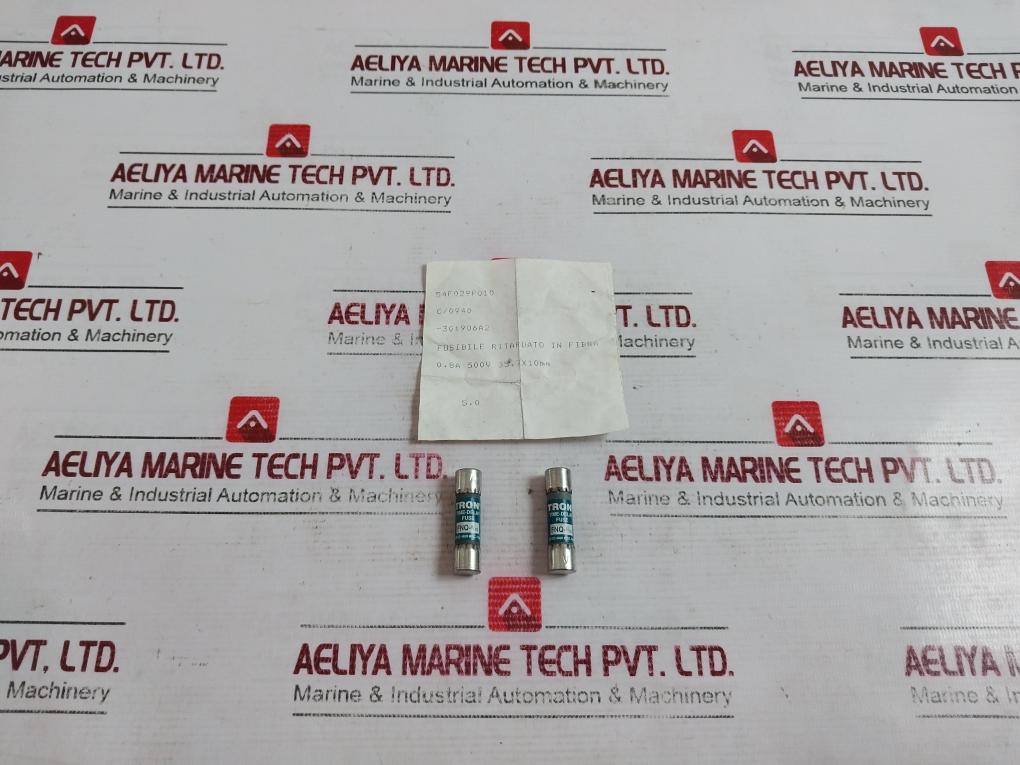 Lot of 5X Bussmann FNQ-8/10 Time-delay Fuse 500VAC 0.8A 35.7X10MM