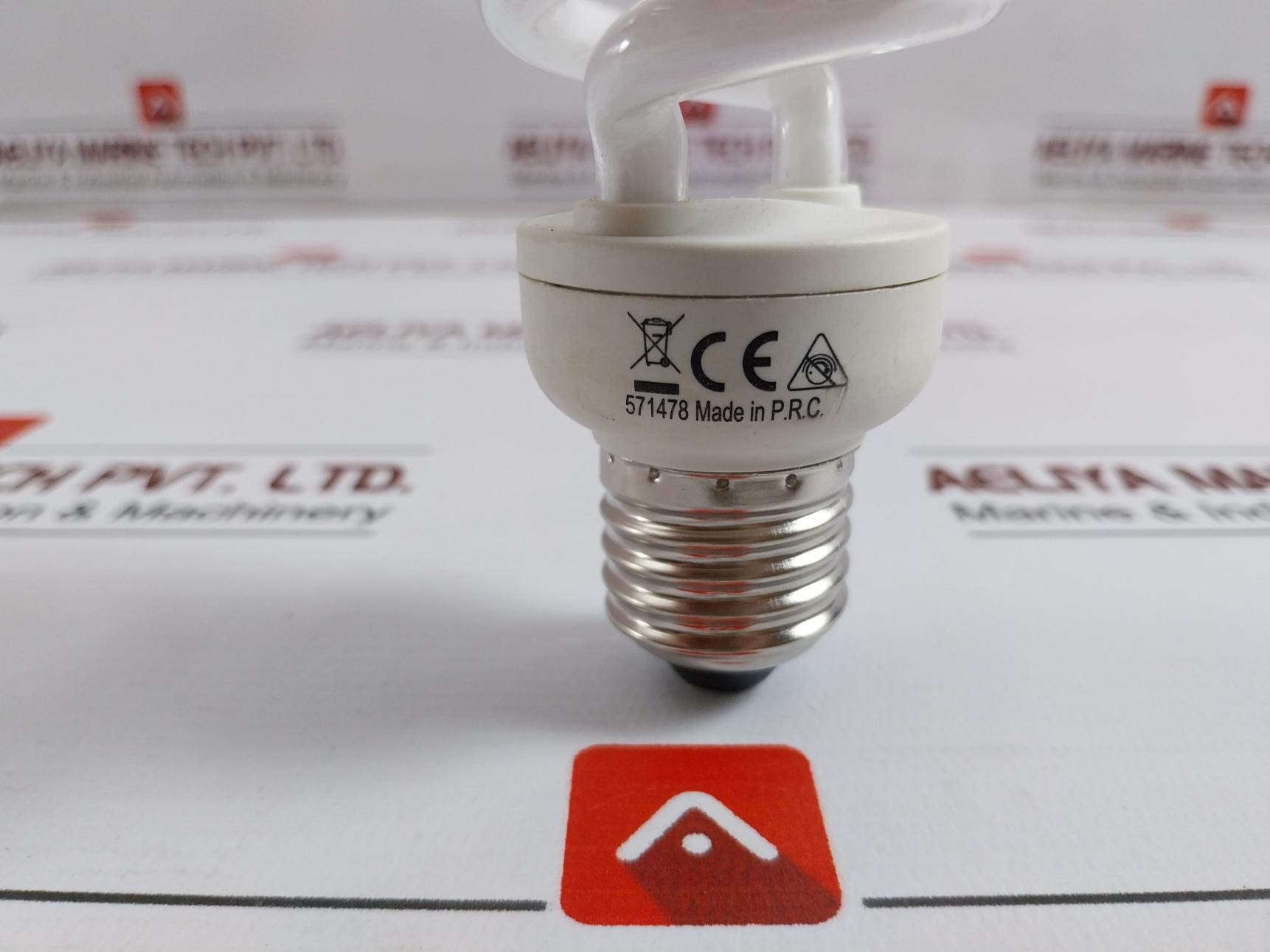 Lot of 5X CALEX 12 Watt Daylight CFL Spiral Energy Saving Lamp 571478 240V