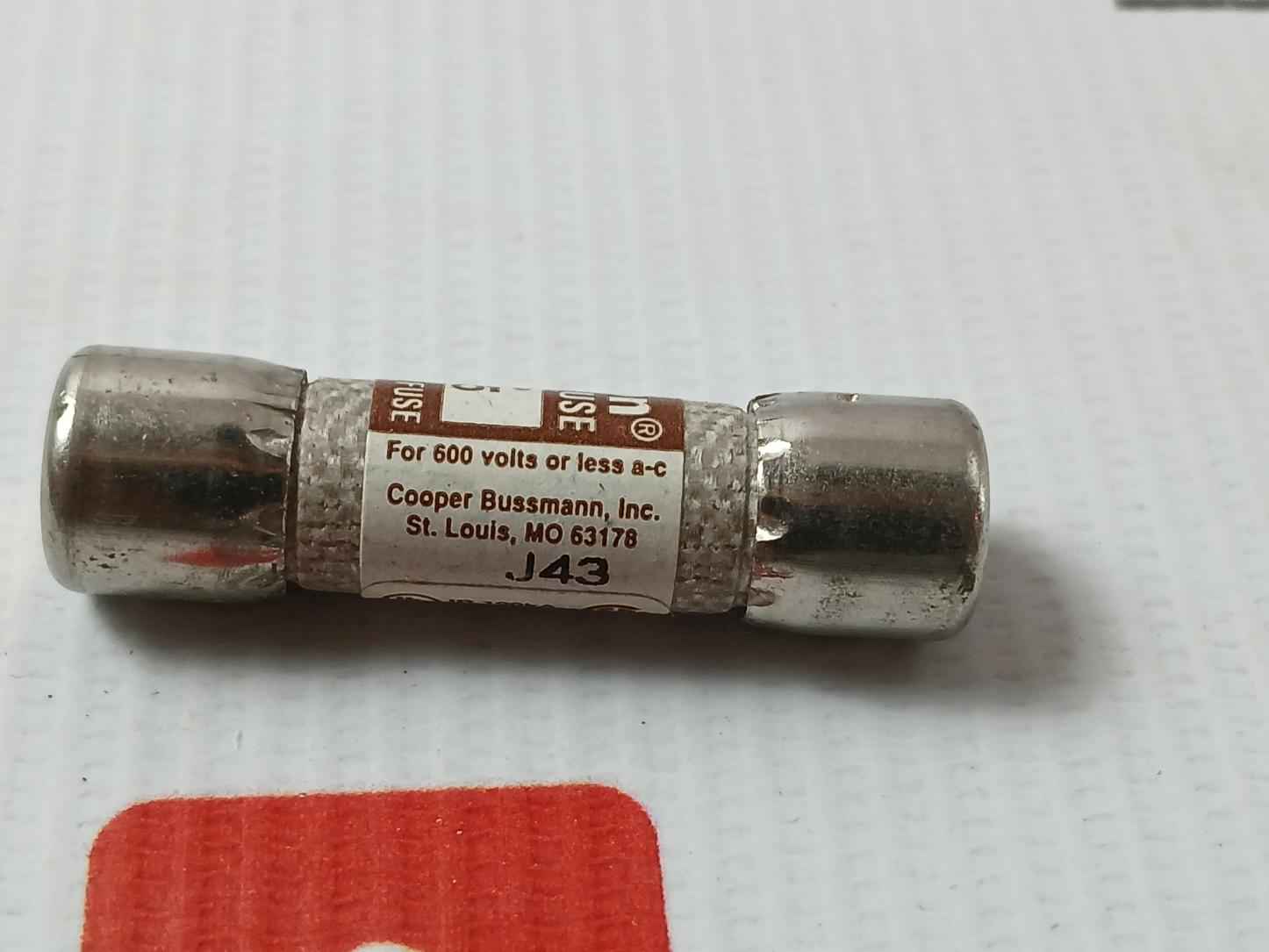 Lot Of 5X Cooper Bussmann Ktk-15 Fast-acting Fuse 15Amp 600V
