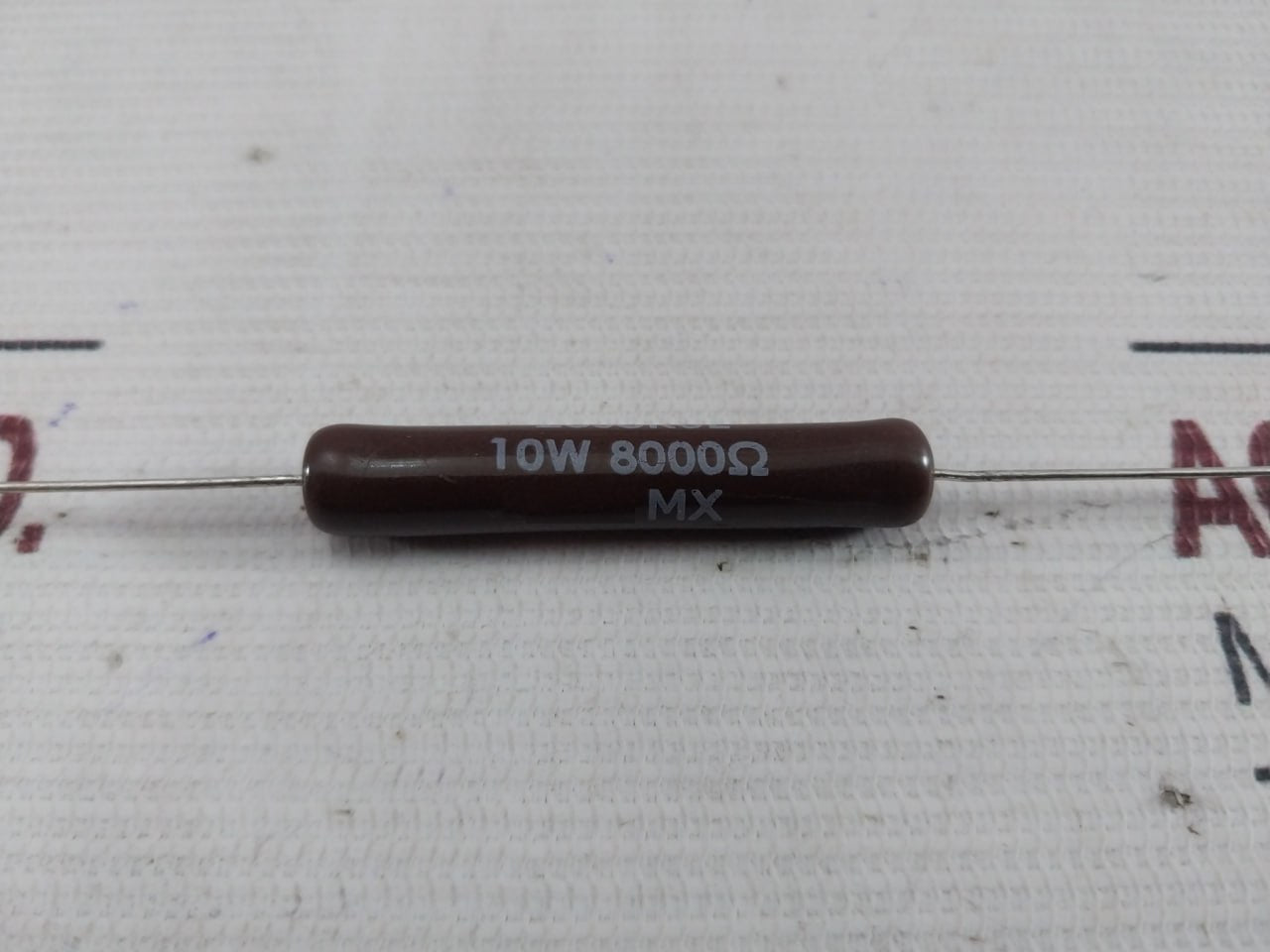 Lot of 5X OHMITE 20J8K0E Wirewound Resistor 8000ohm 10W 5%