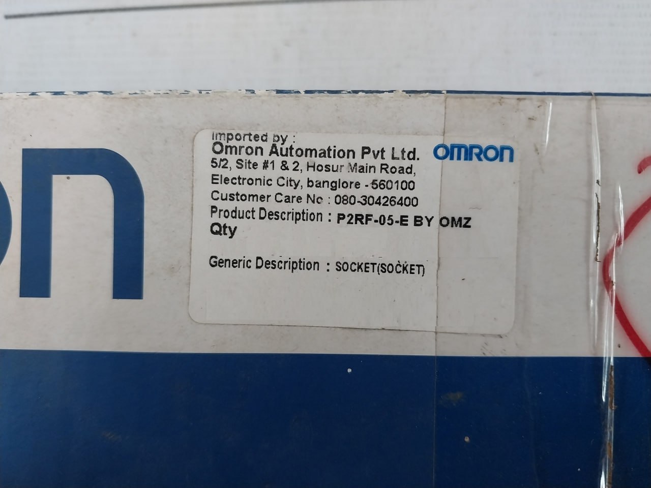 Lot of 5X Omron P2RF-05-E Relay Socket 10A 250V 2840CX