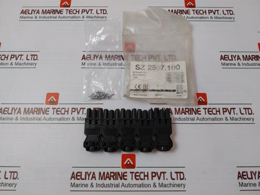 Lot of 5X SZ 2507.100 Wiring Socket For Power Supply 20A 2,5 6050100