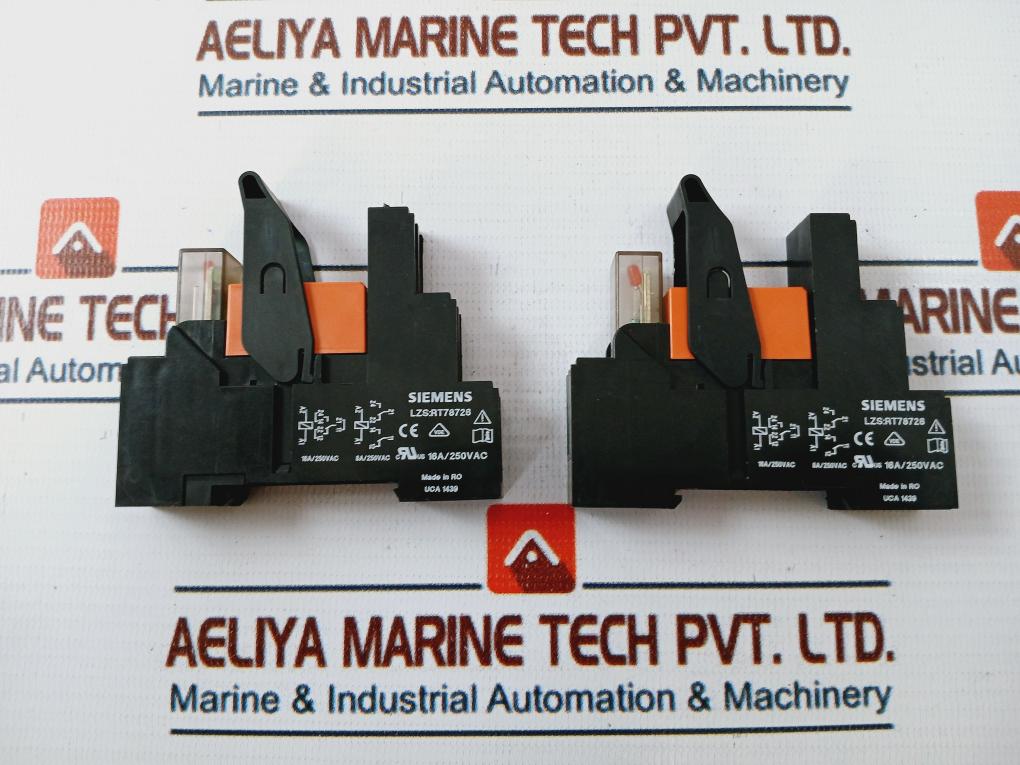 Lot of 5X Siemens LZS:RT4B4S15 interface W/ RT424024 Power Relay LZS:RT78726