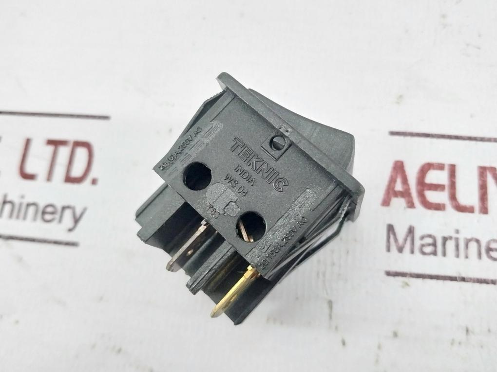 Lot of 5X TEKNIC WS04 Rocker Switch 20A 250V AC T85