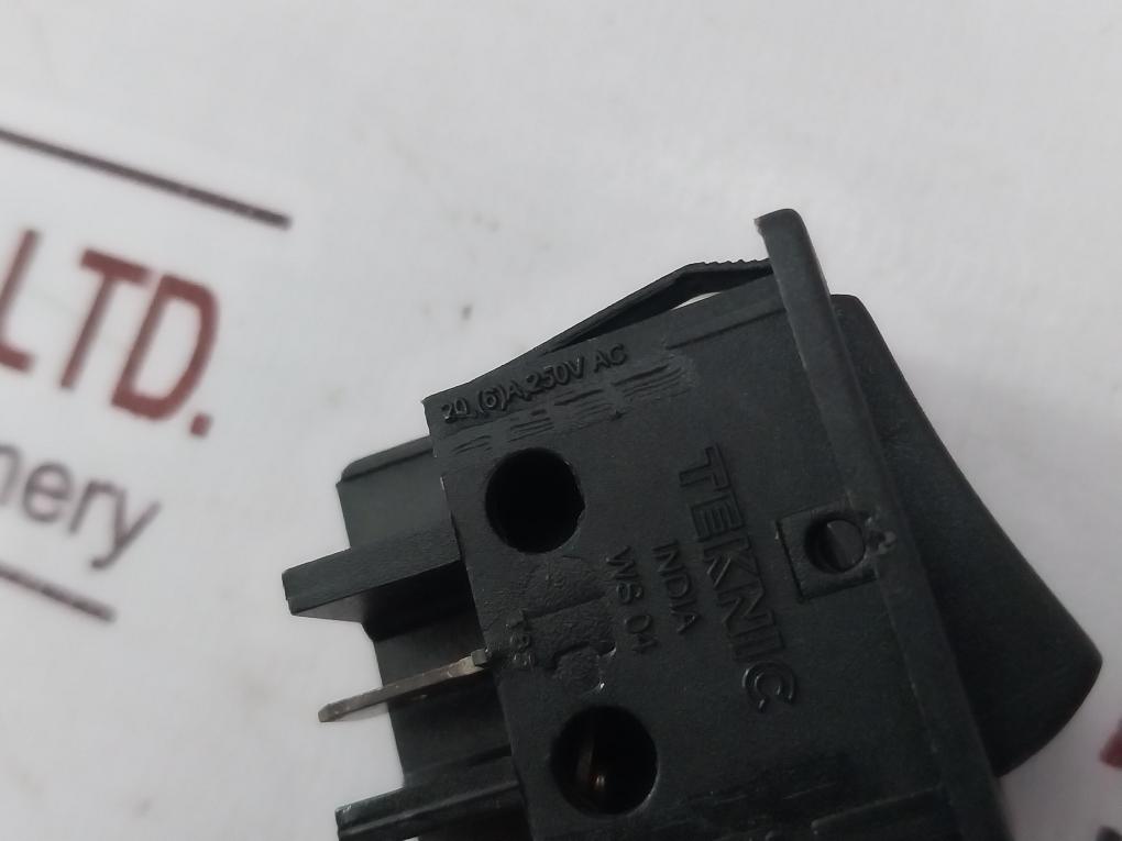 Lot of 5X TEKNIC WS04 Rocker Switch 20A 250V AC T85