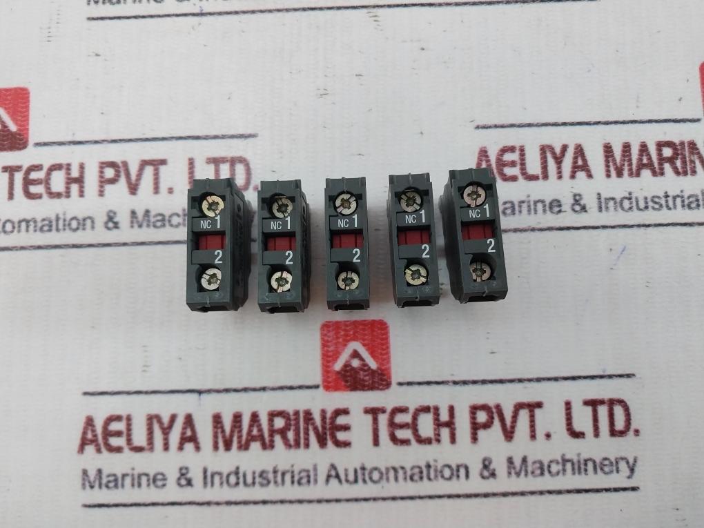 Lot of 5X Telemecanique ZBE-102 Single Contact Block W/ Screw Clamp Terminal