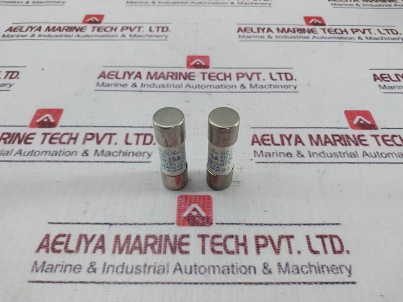 Lot of 5X Utsunomiya 15A Cello-Lite Fuse AC 500V DC 250V Class A