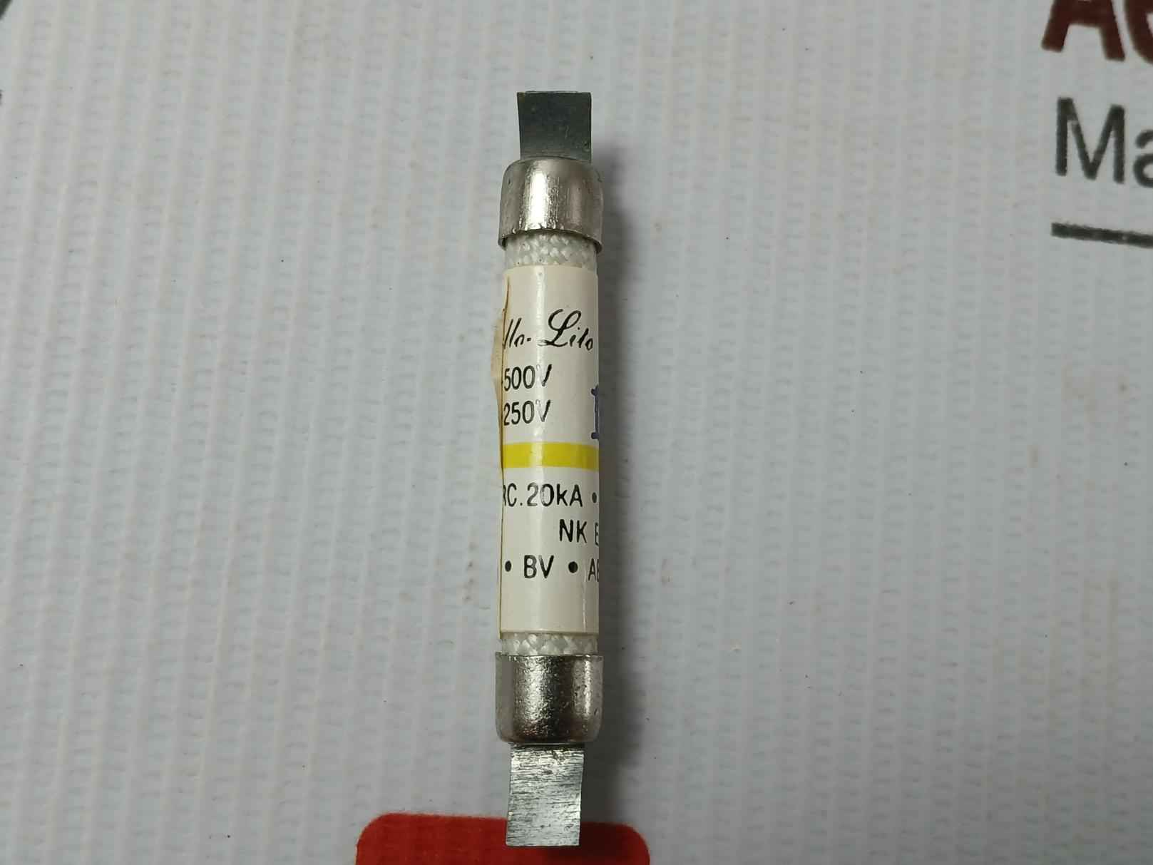 Lot Of 5X Utsunomiya Electric Nc1 Fuse Ac-500V Dc-250V 10A