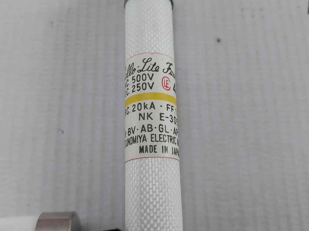 Lot Of 5X Utsunomiya Electric Nc2 Cello-lite Fuse Ac 500V Dc 250V 40A