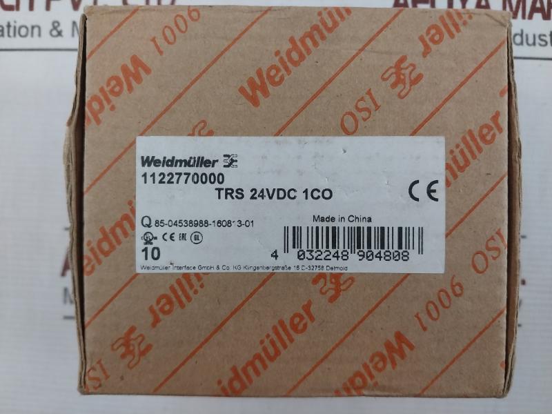 Lot of 5X WEIDMULLER TRS 24VDC 1CO Solid State Relay 6A/250V/AC1 60C 24V
