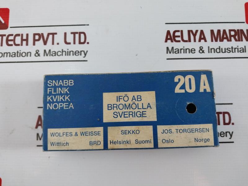 Lot of 5X IFO 20/500 Electric Fuse 20A 500V