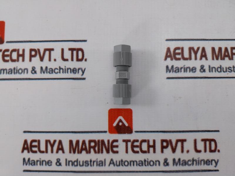 Lot of 5X Serto 6 Mm Compression Fittings Straight Panel Mount Union 16979