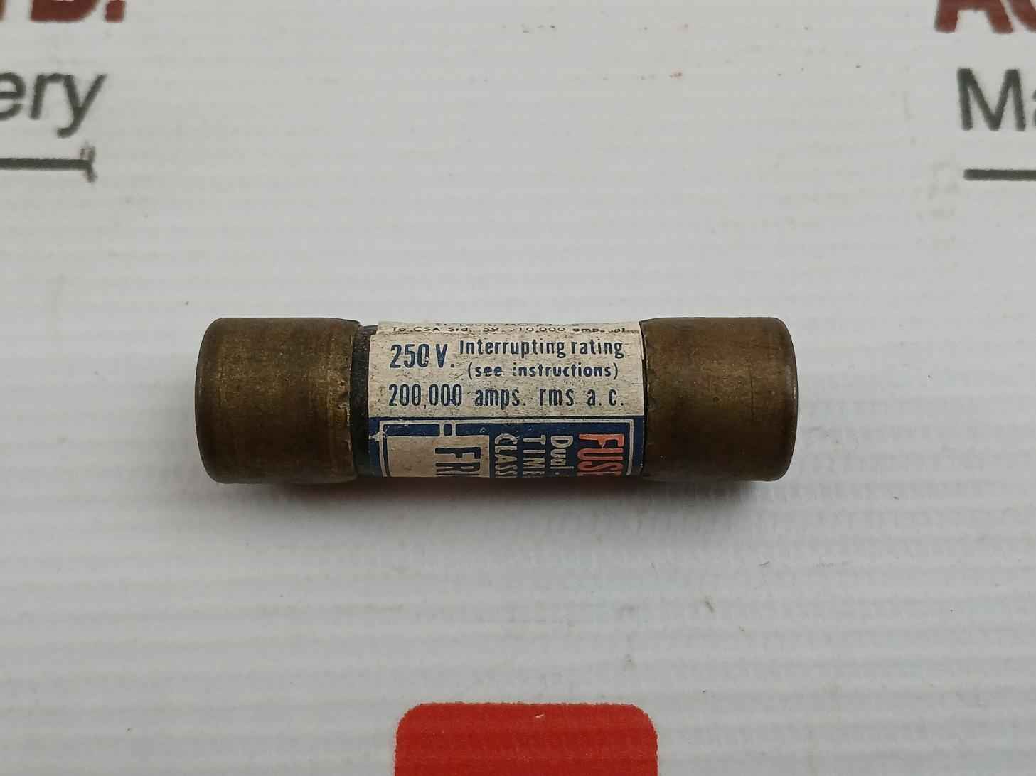 Lot Of 6X Bussmann Frn 6/10 Amp Time Delay Fuse 250V Class K5