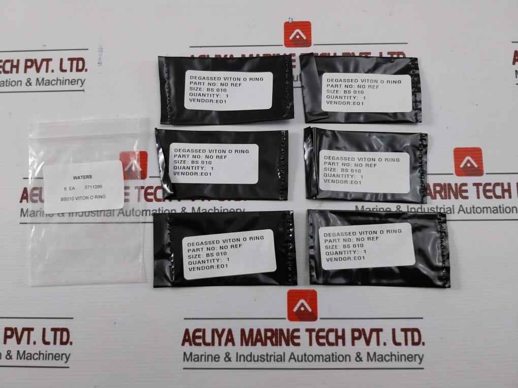 Lot Of 6X Degassed O Ring P/N: 5711099 Waters -50 Gm