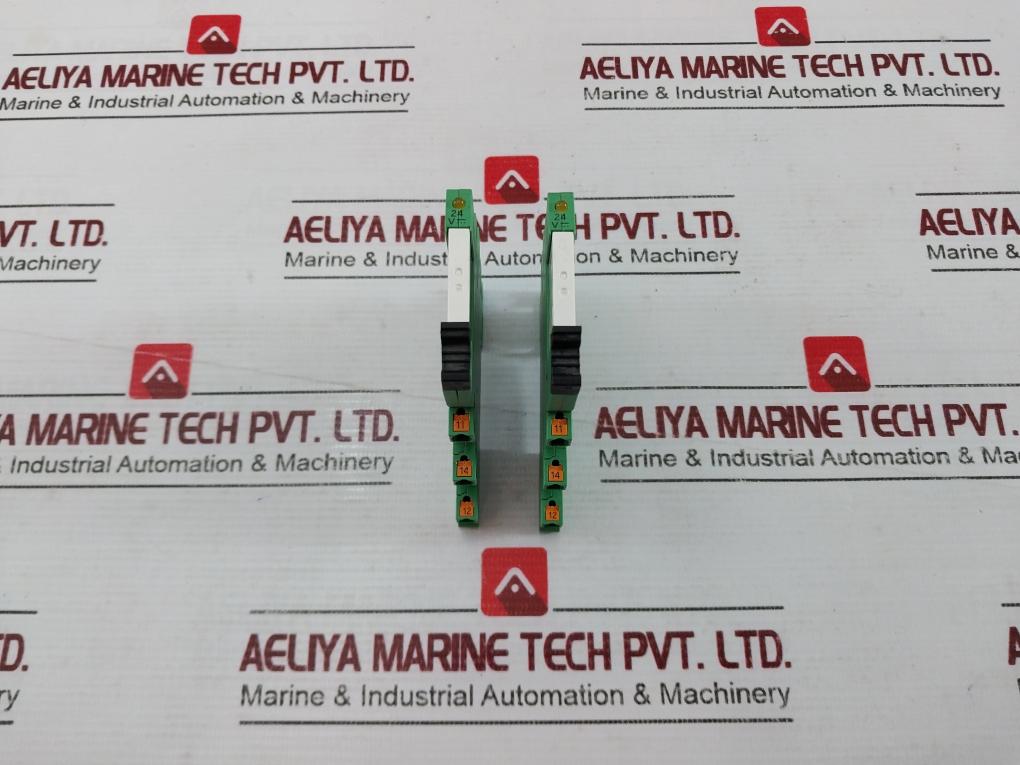 Lot of 6X PHOENIX CONTACT PLC-BPT-24DC21 Basic Terminal Block Push-in Connection