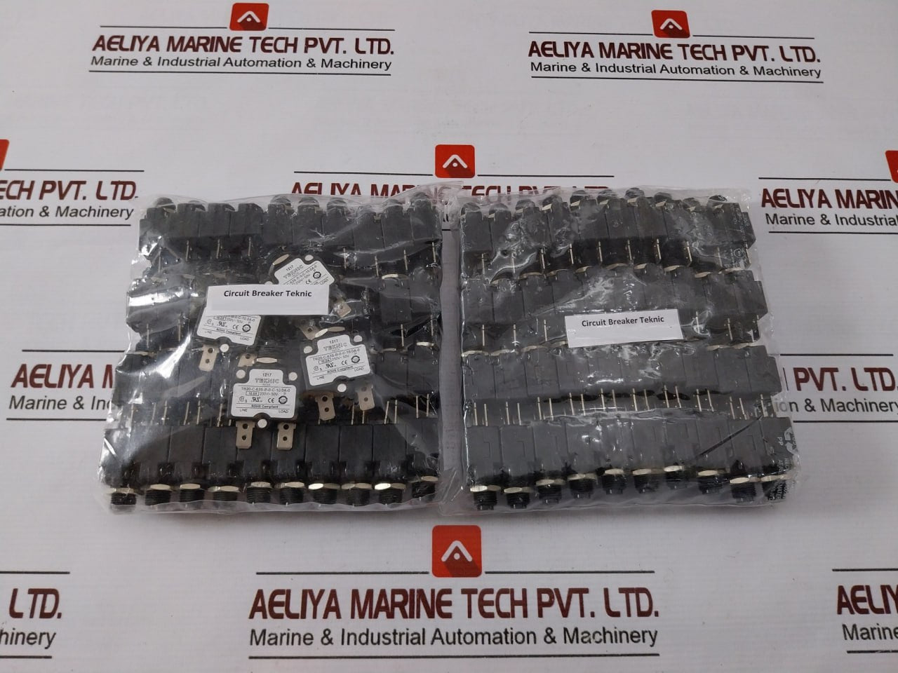 Lot of 6X TEKNIC TR20-C-63S-B-0-C-10.0A-A Circuit Breaker 250V-50V-U 10.0A 1217