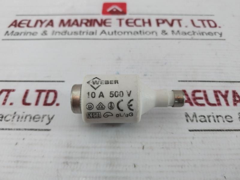 Lot of 6X WEBER Fuse Link 10A 500V GL/GG
