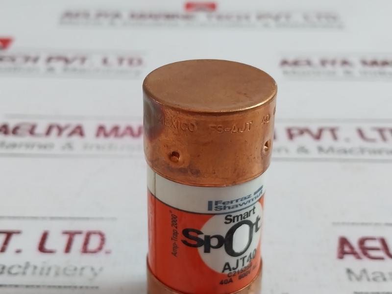 Lot of 6X FERRAZ SHAWMUT AJT40 FUSE 600V 40A FS-AJT 40