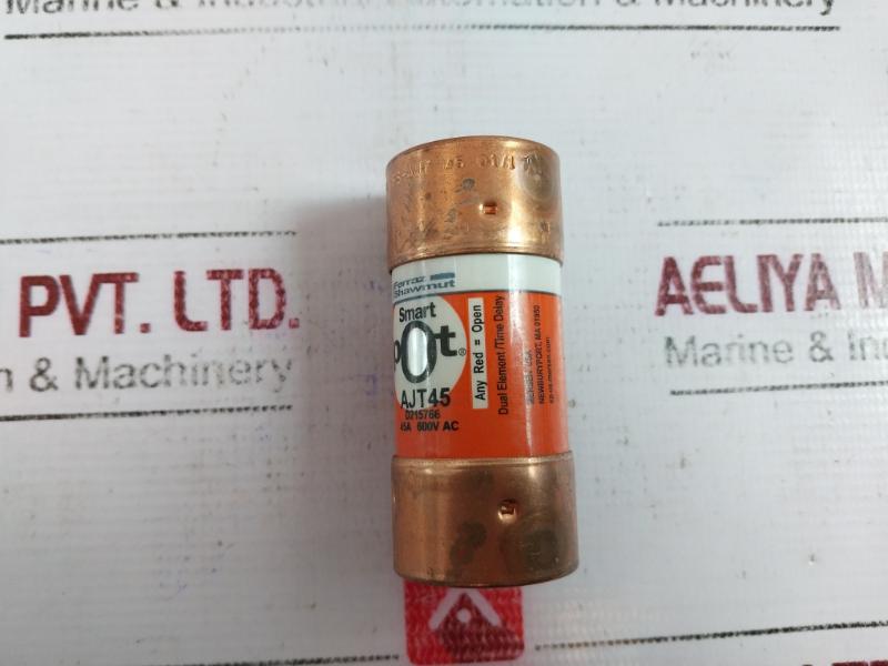 Lot of 6X FERRAZ SHAWMUT AJT45 Fuse 600V 45A FS-AJT 45 Class J Fuse