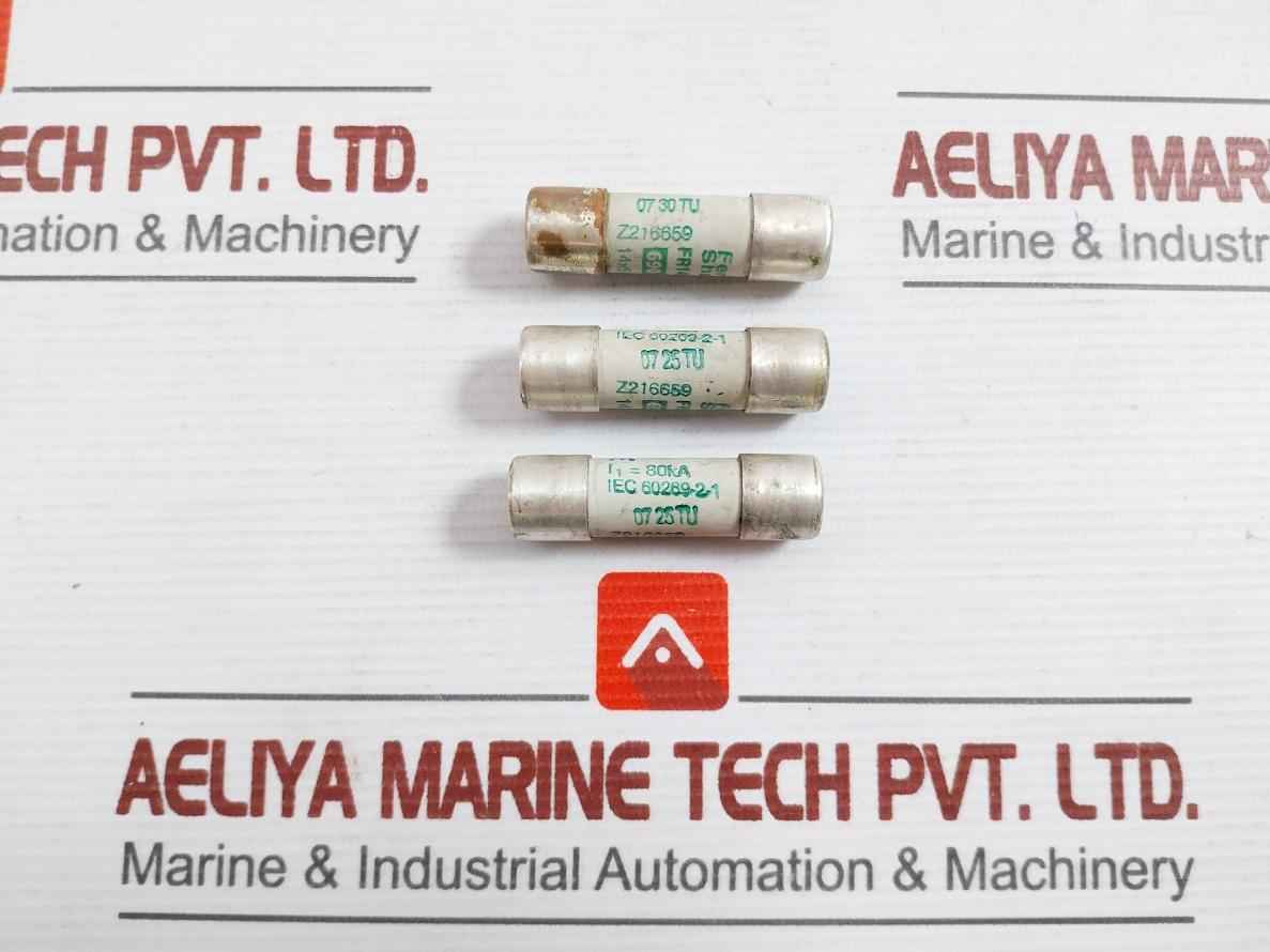 Lot Of 7X Ferraz Shawmut Fr14Am69V10 Cylindrical Fuse-link