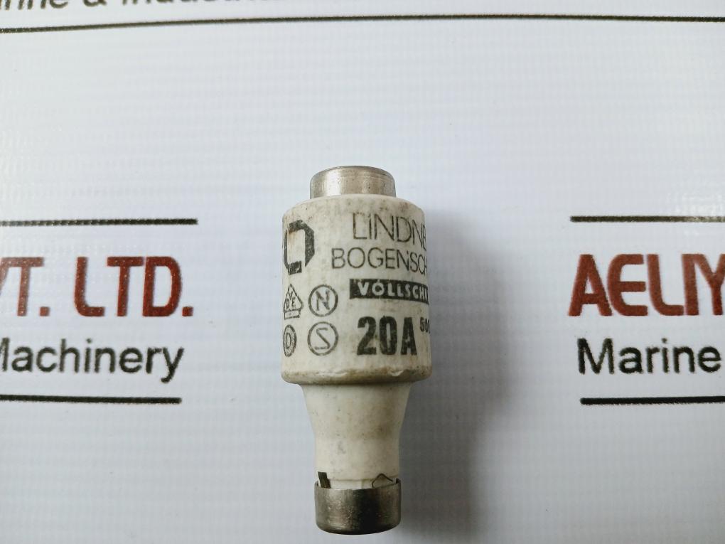 Lot of 7X Lindner 20A Ceramic Bottle Fuse 500V